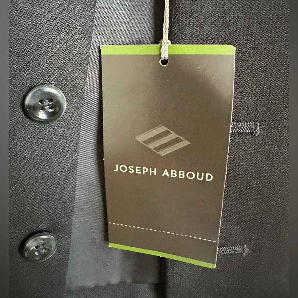 Joseph Abboud Black Formal Vest with V-Neck and Wool Blend - Picture 6 of 8